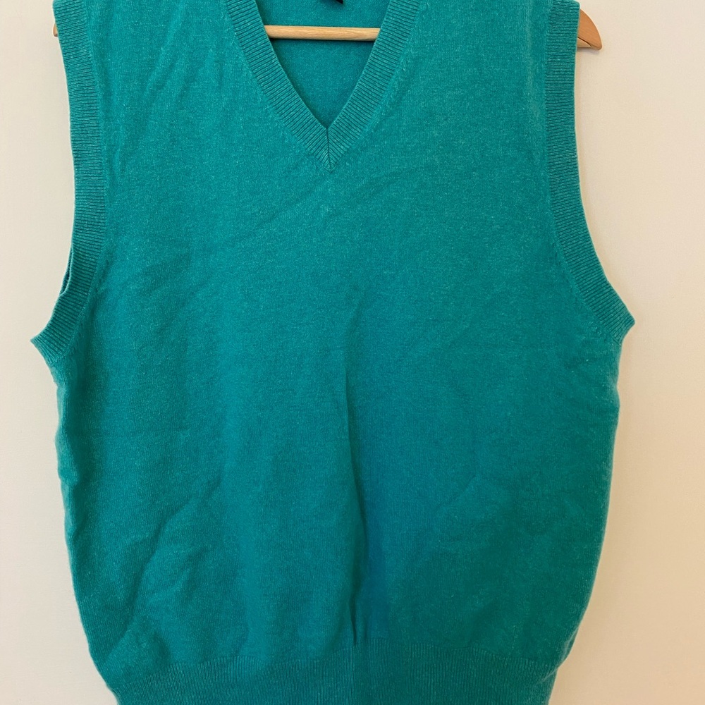 Lands' End Teal Sweater Vest